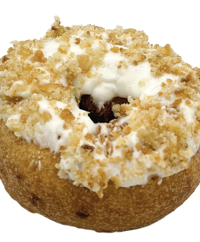 cinnamon crumb cake donut