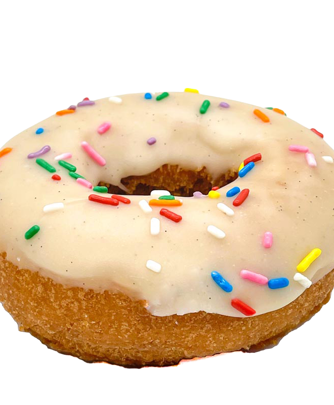 vegan vanilla cake donut