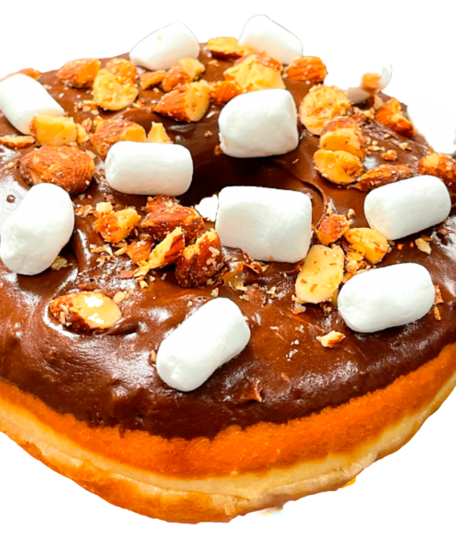 rocky road donut