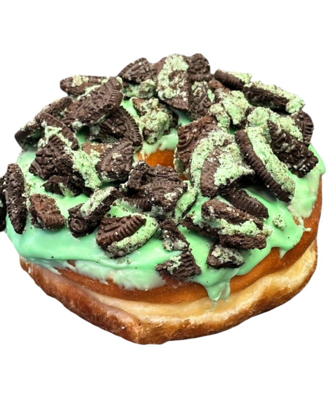 mint cookies n cream donut