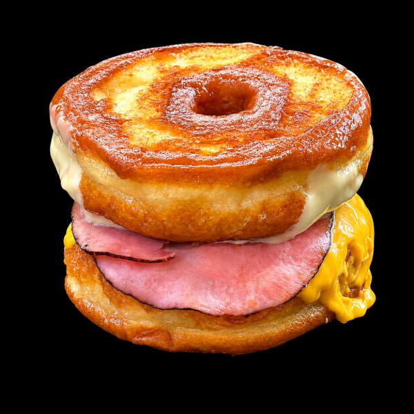 Grilled Ham & Cheese Donut